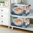 thumbnail image 2 of Yayeee Foldable Storage Basket for Shelves with Handles Waterproof Cloth Bins, Goldfish Bowl, 2 of 7