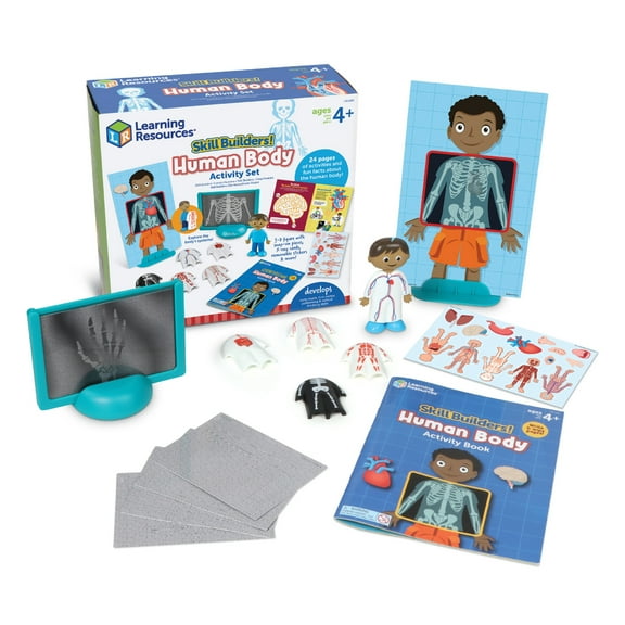 Learning Resources Skill Builders! Human Body Activity Set, Preschool Science, Ages 4 