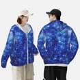 thumbnail image 4 of Balery Blurred Star Snow Christmas Sudadera ligera de manga larga con capucha y protección solar UPF 50+ para hombre y mujer, ideal para pesca y running-Small, 4 of 7