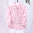 thumbnail image 2 of XIMIN Boys Linen Button Down Dress Shirt Long Sleeve Top School Uniform Shirt for Kids Toddler Teen Casual Formal, 2 of 6