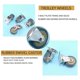 thumbnail image 5 of 4 X Heavy Duty 50x17mm Rubber Swivel Wheels Trolley Furniture Caster Brake, 5 of 5