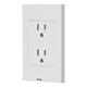 thumbnail image 1 of Placa Con Contacto  Bloosom  Duplex Armada Blanca 3 Modulos Blanco, 1 of 3