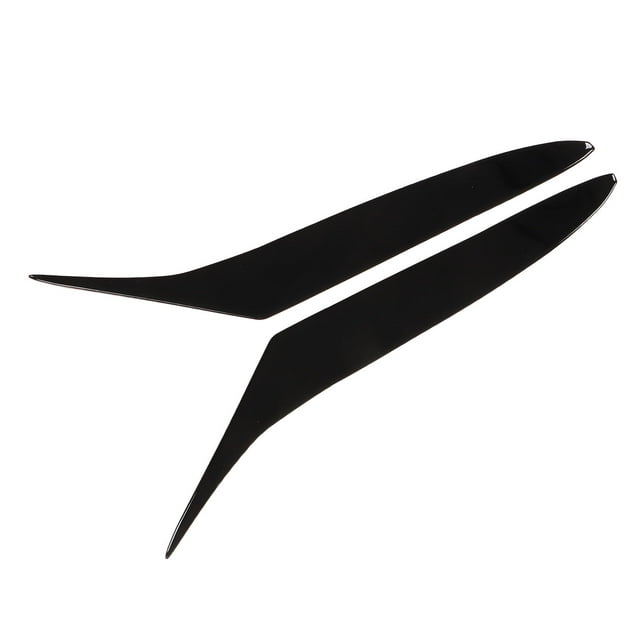 Ceja De Faro, Antigolpes, Brillo Negro, Faro Delantero, Borde De Párpado, Par Frontal A Prueba De Arañazos Para Decoración Exterior De Coche ANGGREK Otros