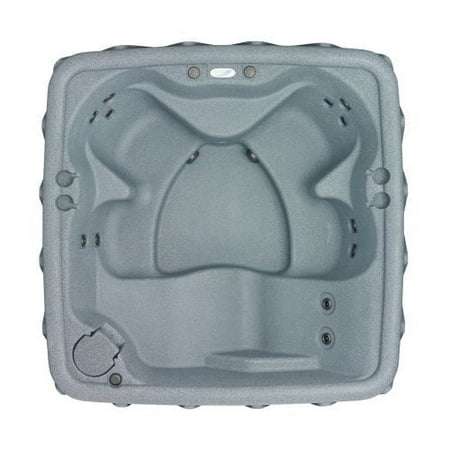 Aquarest Spas Elite 500 5-Person Lounger Plug and Play with 29 Stainless Jets, Ozone, and LED Waterfall by AquaRest Spas - Graystone