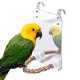 thumbnail image 5 of Espejo para pájaros con percha de cuerda, juguetes para pájaros, columpio, cómoda perca para grises, amazonas, periquitos, cacatúas, agapornis, pinzones, canarios, 5 of 5