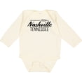 thumbnail image 3 of Inktastic From Nashville, Tennessee- State Capital Distressed Text Boys or Girls Long Sleeve Baby Bodysuit, 3 of 5