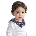 thumbnail image 2 of Hirioo Colorful Jellyfish for Baby Cotton Petal Bib Drool Bibs for Baby Boy Unisex, 2 of 9