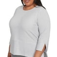 thumbnail image 4 of Alfred Dunner Womens Plus-Size Heat Set Embellished Solid Knit Top, 4 of 4