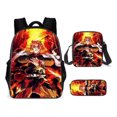 thumbnail image 1 of Mochila Dem@@2on Slayer, juego de 3 piezas: mochila para portátil con estuche para lápices y bolsa para el almuerzo., 1 of 5