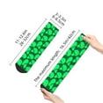 thumbnail image 2 of Bingfone Green Broccoli Design Patterned Men's Women's Casual Cotton Socks, 2 of 5