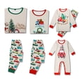 thumbnail image 3 of Pijama de manga larga con bloques de color para bebés de 18 a 24 meses y adultos, conjunto de pijama navideño familiar acogedor, 3 of 5