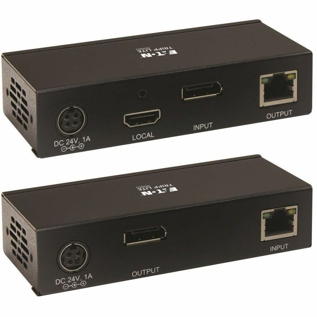 Tripp Lite DisplayPort Over Cat6 Extender Kit KVM Support USB 4K PoC TAA