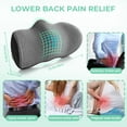 Elviros Lumbar Support Pillow for Sleeping, Adjustable Memory Foam Lumbar Pillow for Lower Back