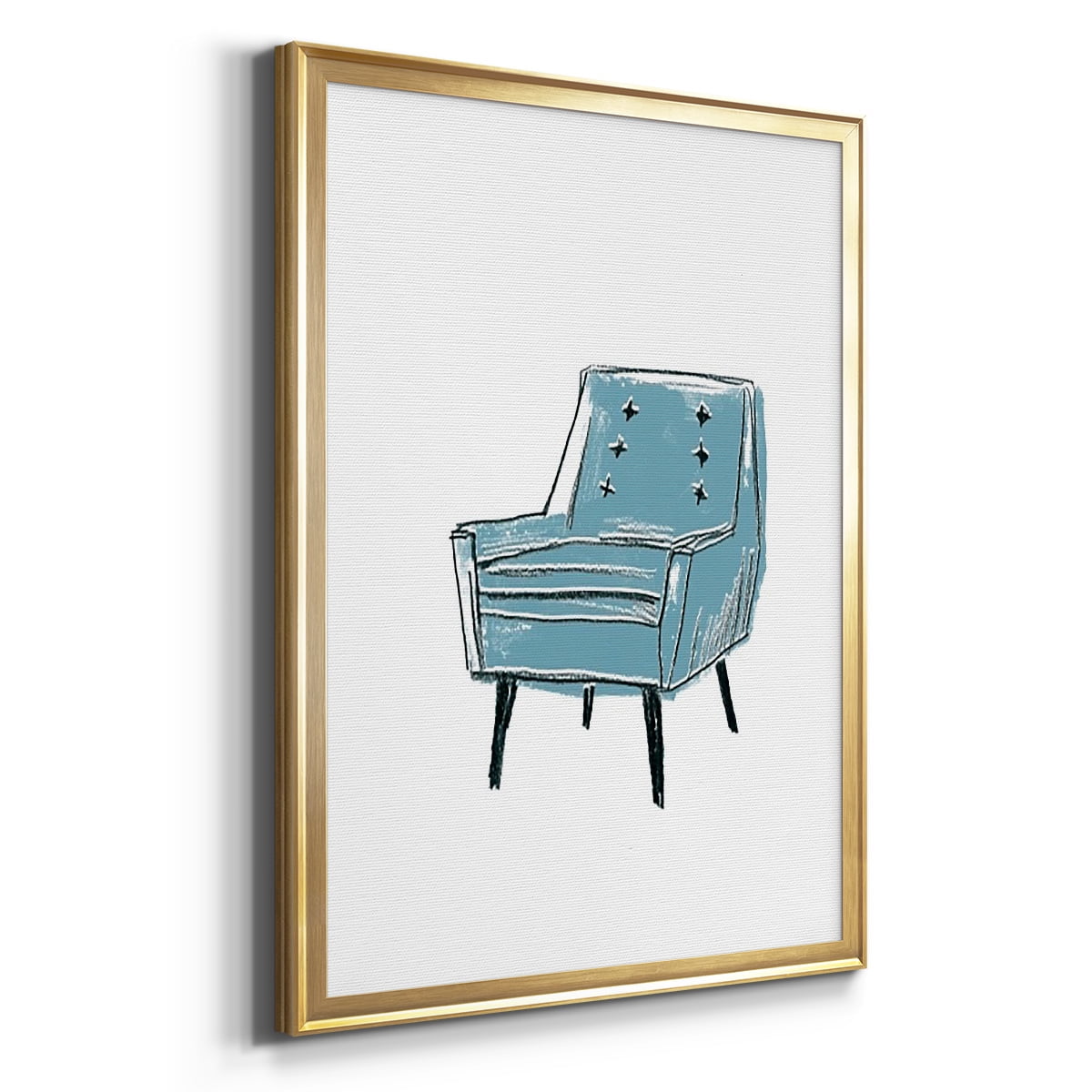 Take a Seat X Premium Framed Print, in Gold, Black, or Silver - Ready to Hang