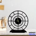 thumbnail image 2 of Handmadetneonsign Compass Tabletop Metal Clock, Compass Desktop Clock, Black Home Decor Clock 75758, 2 of 4