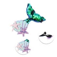 thumbnail image 3 of Unique Bargains 1 Pc Grace Mermaid Hair Clips for Home Purple Green, 3 of 5