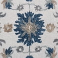thumbnail image 7 of Laddha Home Designs 5' x 7.75' Hand Tufted Floral Wool Area Throw Rug - Cream and Blue, 7 of 7