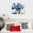 thumbnail image 4 of Nawypu  Abstract Bouquet Canvas Wall Art: Blue Flowers in Vase Artwork Print Painting for Living Room Office, 4 of 4