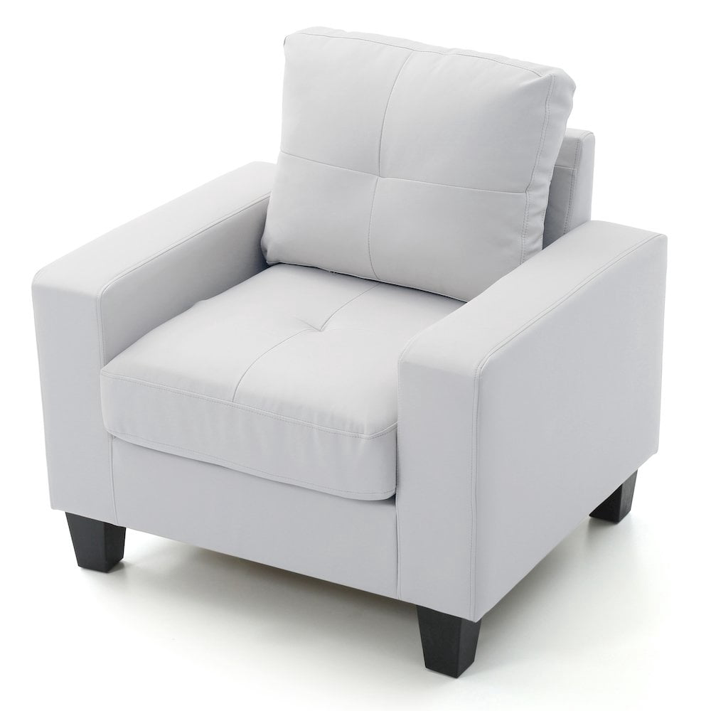 Glory Furniture Newbury Accent Chair in White Color