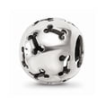 thumbnail image 1 of 925 Sterling Silver Reflections Cutout Dog Bone Bead; for Adults and Teens; for Women and Men, 1 of 2