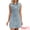 Light Blue, variant on DARING DIVA Women's Sleeveless Collared Button Down Short Jean Dress S Light Blue