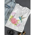 thumbnail image 3 of Cute Amazing Floral Hummingbird T-Shirt Women -Image by Shutterstock, Female Small, 3 of 4