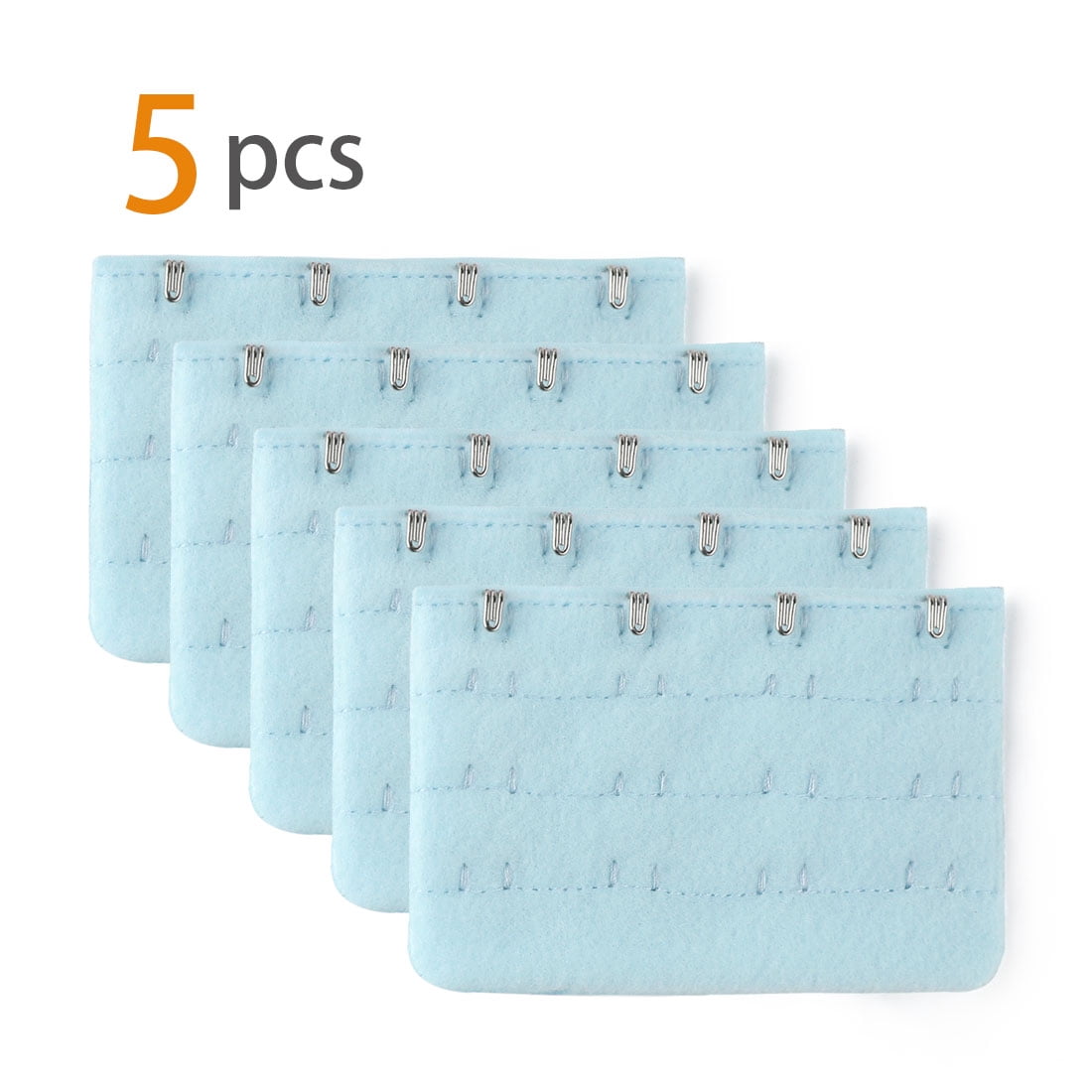 Unique Bargains Ladie's Bra Extender Strap Band Extension 3 Rows 4 Hooks