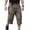 Light Brown, variant on ENCCRWIN Men's Cargo 3/4 Shorts Multi-Pocket Loose Fit Vintage Work Pants Drawstring Casual Military Style Summer Outdoor,Black L