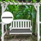 thumbnail image 5 of Cojín para banco al aire libre, tela de poliéster impermeable, cojín para Gris claro SM SunniMix cojín del asiento del banco, 5 of 7