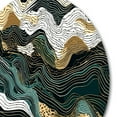 thumbnail image 3 of Designart "Line Exploration in Abstraction III" Minimalism Line Art Metal Round Wall Art, 3 of 5