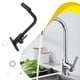 thumbnail image 2 of Grifo de Agua Bewildely Mezclador Doble Manija Negro para Cocina, 2 of 6