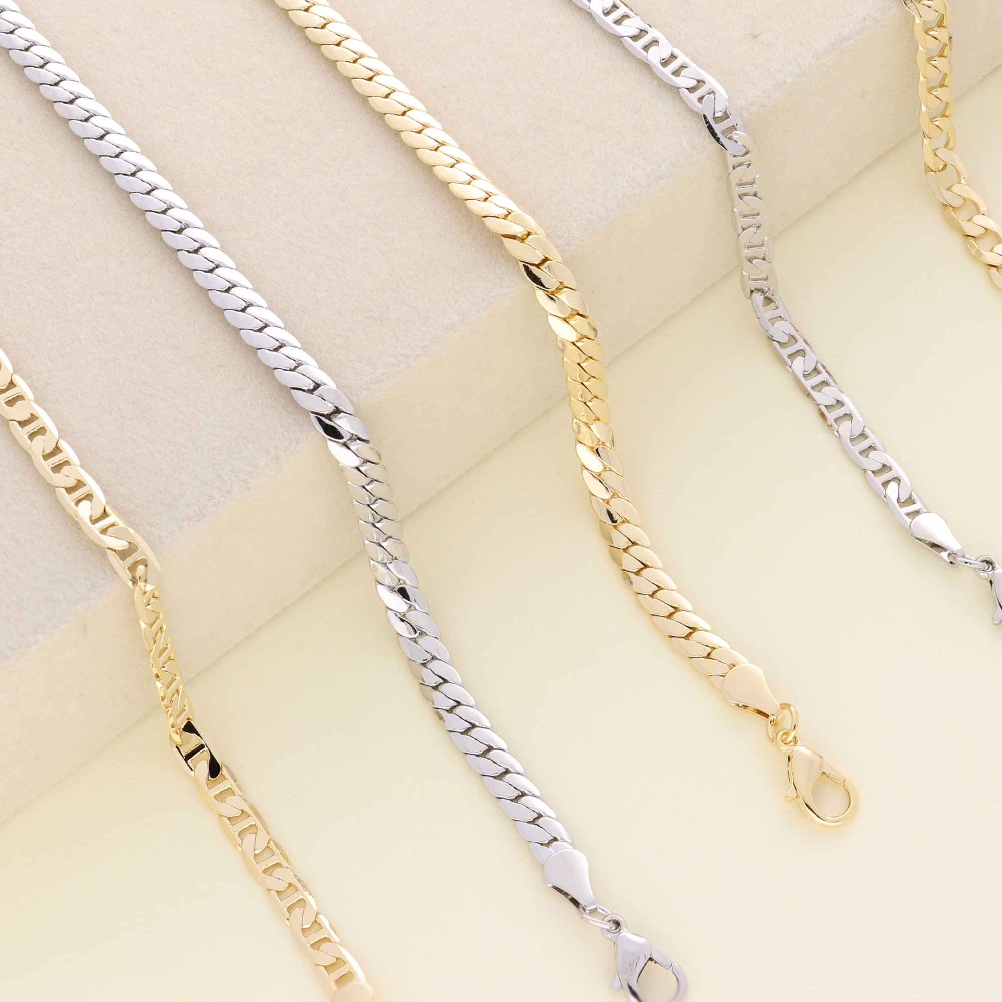 BERRICLE Wheat Chain Anklet Ankle Bracelet for Women, Gold-Tone