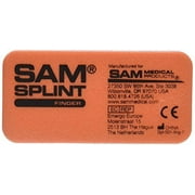 SAM Medical Finger Splint, .. .. Orange and Blue, .. 3 .. Count