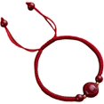 thumbnail image 1 of HAHDAXIA 朱砂十二生肖红绳手链本命年珠编织手绳 (12 Zodiac pig), 朱砂, cinnabar, 1 of 2