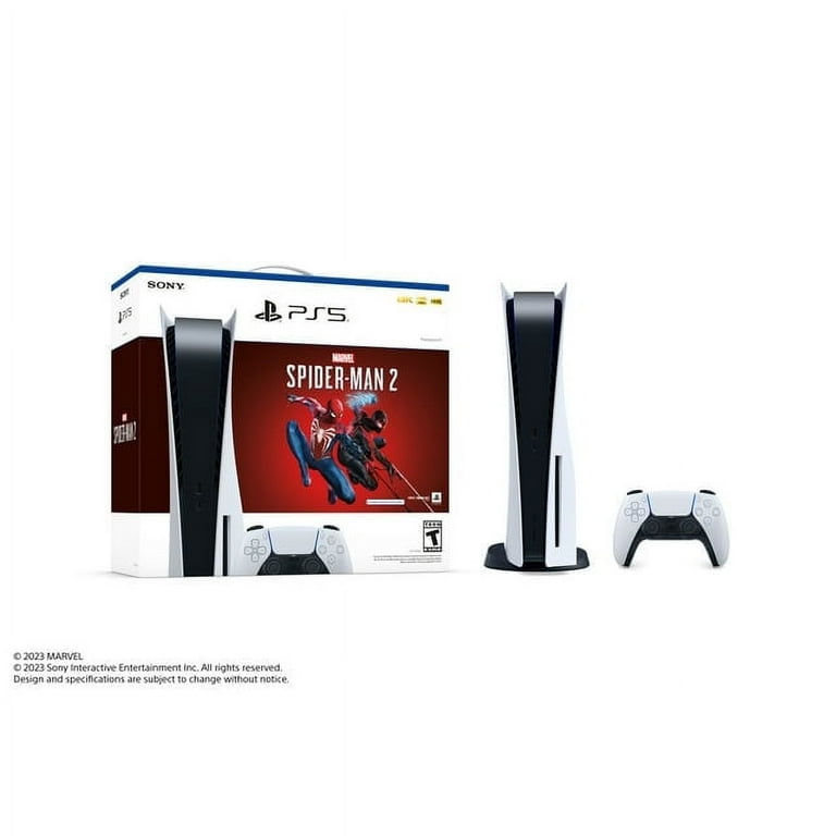 2023 New PlayStation 5 Slim Digital Edition Bundle with Two Dualsense  Controllers and Mytrix Hard Shell Protective Controller Case - Slim PS5 1TB  PCIe