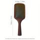 thumbnail image 3 of Paddle Hair Brush, Wooden Handle Easy Detangling Scalp Massage Hair Brush Comb Gently Detangles Styles Smooth And Conditions Hair Minimizes Frizz And Breakage Detangler Brush For All Hair Types, 3 of 5