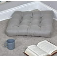 thumbnail image 2 of Klear Vu Gripper Non-Slip Floor Cushions for Adults, Extra Thick Square Meditation Pillow, Ideal for Yoga, Seating or Lounging, 21"x21", 1 Count, Gray, 2 of 6
