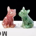 thumbnail image 5 of Bulldog Natural Crystal Stone Epoxy Resin Figurines, Collectibles Of Colorful Crystal Bulldog Ornaments, Gifts And Desktop Decor, 5 of 14