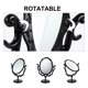 thumbnail image 5 of 1 espejo de maquillaje decorativo de escritorio, espejo giratorio, decoración vintage (negro)., 5 of 8