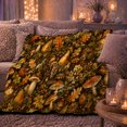 thumbnail image 6 of Rustic Autumn Forest decorative motif Pear Still Life, Cozy Woodland Scene, Warm Flannel Blanket for Cabin and Lodge, Garden Lovers Thanksgiving Gift, Rustic Home Decor, 6 of 9
