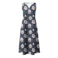 thumbnail image 2 of TaTaai Women's Printed Camisole Dress with Flattering V-Neckline, Sleeveless Design, and Lightweight Comfortable Fit for Daily Wear Gift, 2 of 5