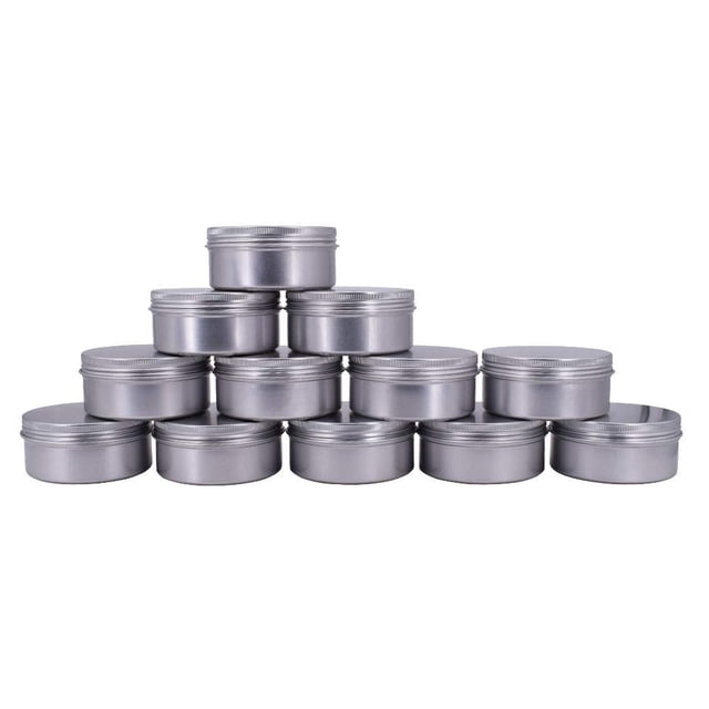 Latas Healthcom de Aluminio Plateado 180 ml Paquete de 12