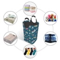 thumbnail image 5 of Lsque Vintage Tape Players And Skates Laundry Basket, Laundry Hamper, Dirty Clothes Hamper for Laundry, Collapsible, Waterproof Laundry Baskets with Aluminum Handles for Laundry, Dorm, Family, 5 of 6