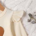 thumbnail image 5 of TOWED22 Toddler Baby Girl Clothes Cute Long Sleeve Sweatshirt Fall Winter Outfits Kids Pullover Pants 2Pcs Set(Beige,9-12 M), 5 of 8