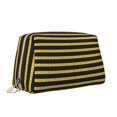 thumbnail image 2 of Gaeub Gold Glitter Printed Travel Cosmetic Bag,Makeup Bag, Large Capacity Toiletry Bag for Women, Portable Pouch Make Up Organizer with Zipper and Divider, 2 of 8