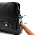 thumbnail image 4 of Bolso de mano para hombre, cartera con contraseña inteligente con huella dactilar para hombre, bolso de mano antirrobo, conjunto de teléfono, bolso de viaje, 4 of 5
