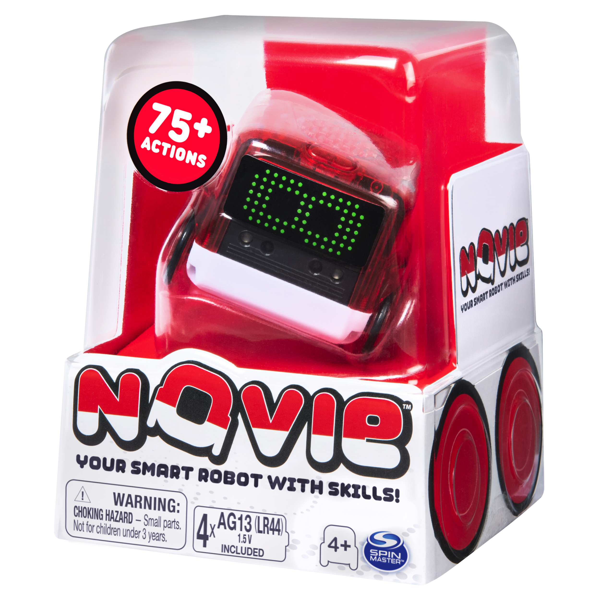 Novie Interactive Smart Robot with Over 75 Actions and Learns 12 Tricks (Red) - image 5 of 7