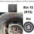 thumbnail image 5 of 4tapones Polveras Llanta Tapón Rin 15 Optimus Titanium Sr plateado, 5 of 5