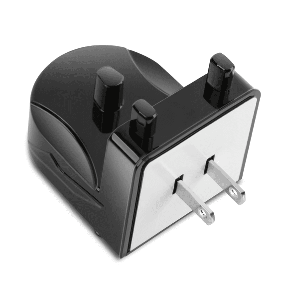 Wall Charger Base for Oral-B Braun, Electric Toothbrush Wall Mounted Adapter PowerReplacement Charger Holder, Compatible with Oral-B Electric Toothbrush Model 3757 (Black))