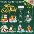 thumbnail image 3 of Kit de construcción de adornos navideños QiqoPoyee de 647 piezas con luz, 3 of 6